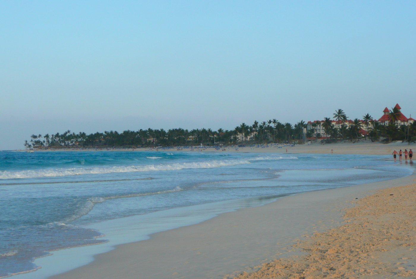 Coastline looking south towards Cap Cana, Punta Cana